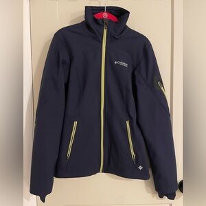 Women’s Columbia Titanium Navy Long Sleeve Small Zip Up Jacket